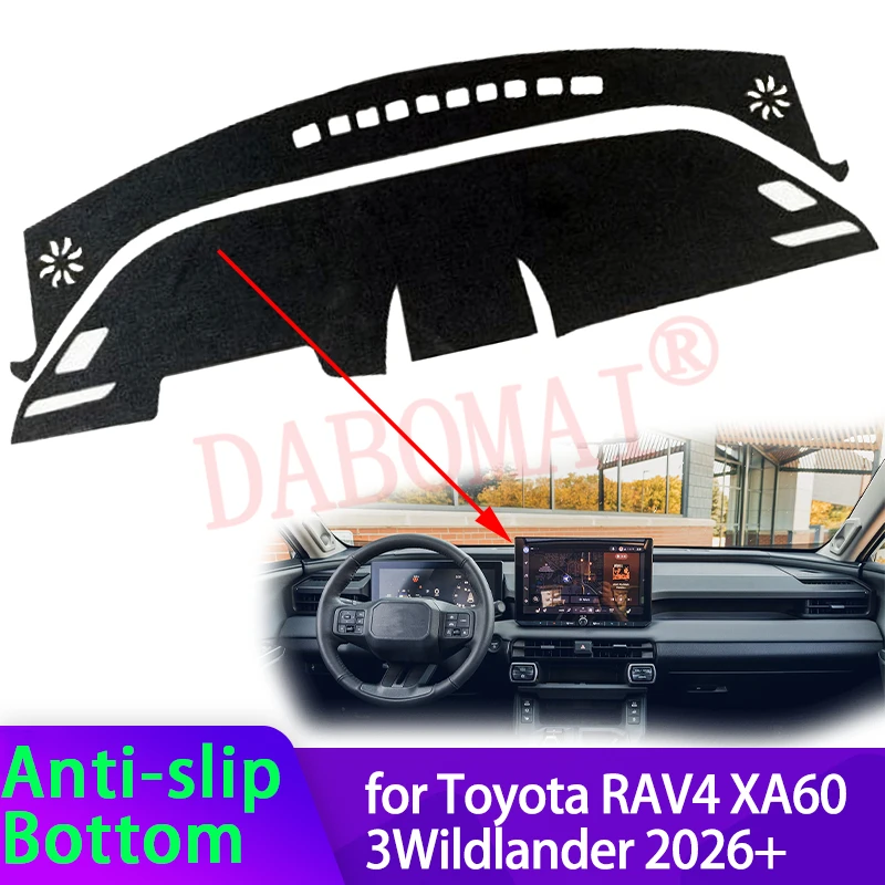 

For Toyota RAV4 XA60 Wildlander Suzuki Across GR Sport 2026+ Car Dashboard Cover Avoid Light Pad Instrument Cover Mat Carpet