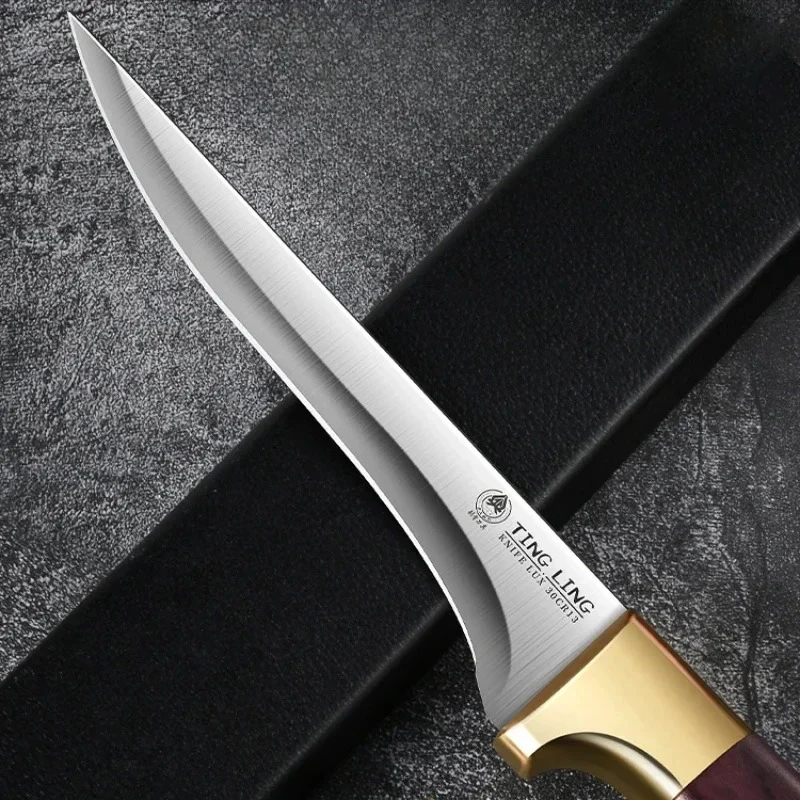 Faca de corte profissional de alta dureza, facas de cozinha, facas especiais para remover ossos, faca de frutas e descascador.