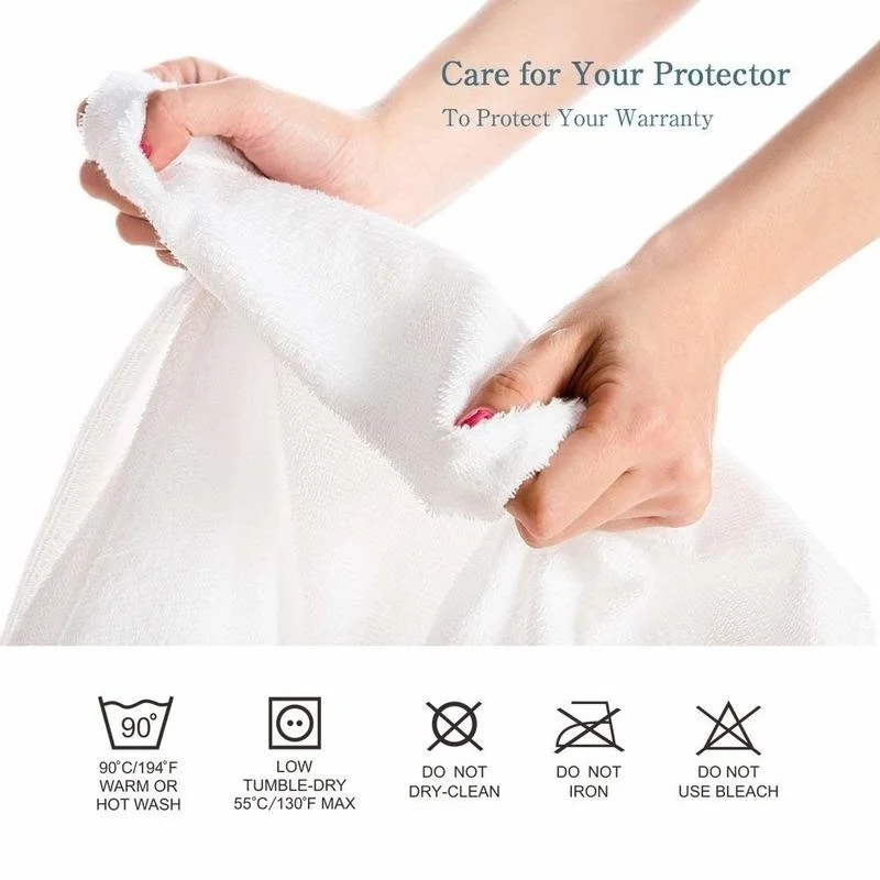 100% Impermeável Fino Colchão Almofada Protetora Pad Hotel Anti-Skid Colchão Bed Cover Lash Alta Qualidade Único Duplo Colchão