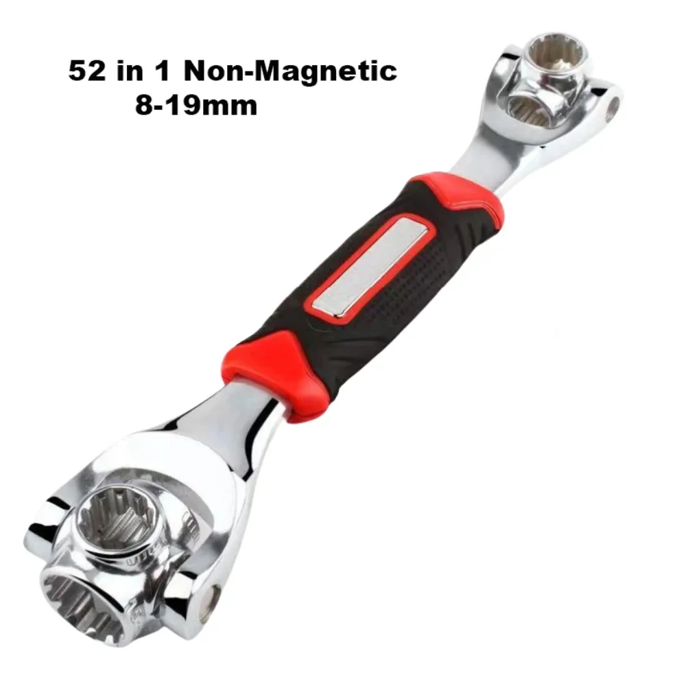 52 in 1 Socket Spanner Wrench Universal 360 Degree Rotation Double Head Wrench Spline Bolts Hand Tools For Car Repair