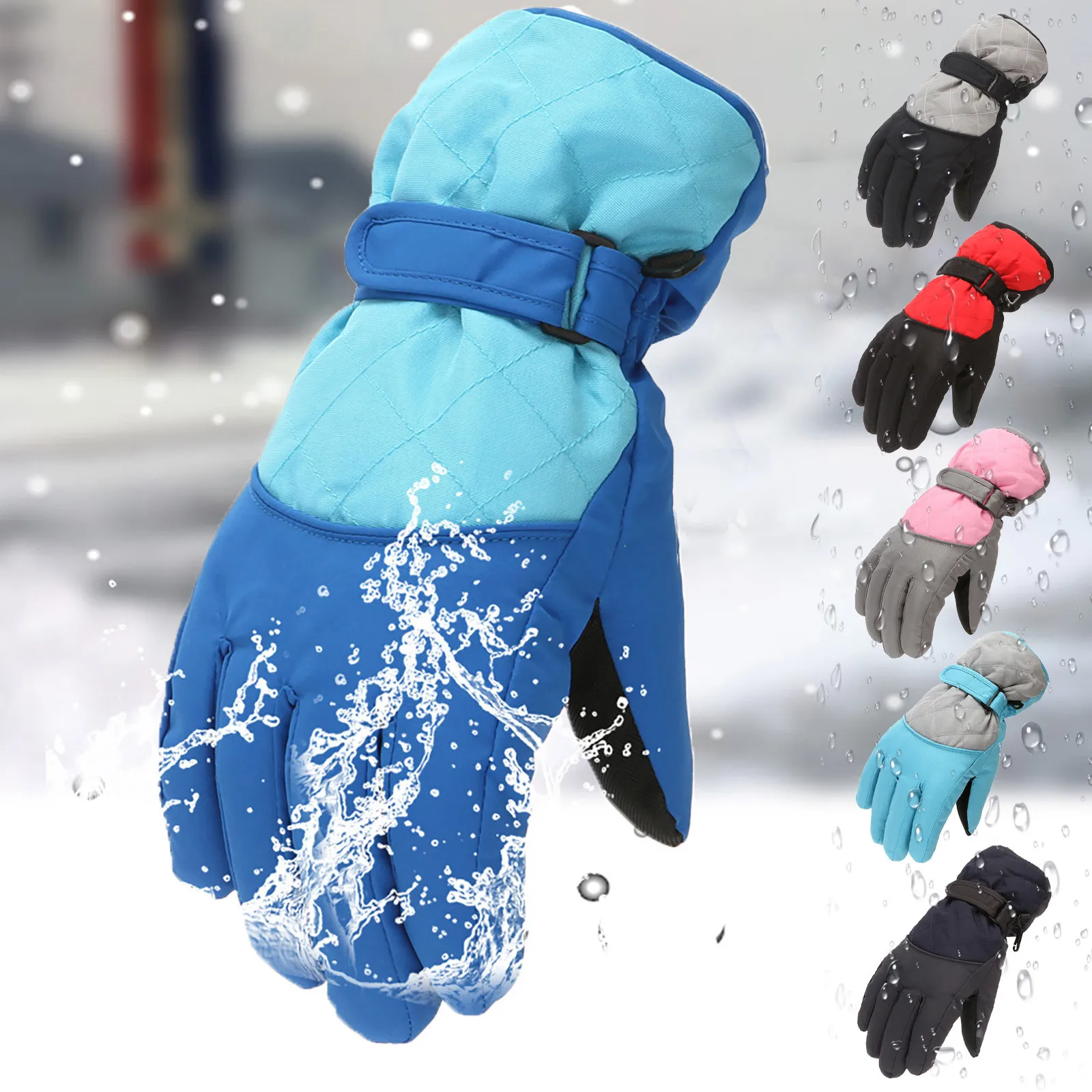 

Children'S Ski Gloves Windproof And Waterproof Riding Gloves Anti Slip Warm Gloves Children'S Winter Gloves