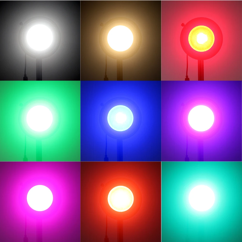 30W/40W COB RGB DSLR LED luz de vídeo estudio fotográfico en iluminación de cámara para fotografía interior y exterior Vlog