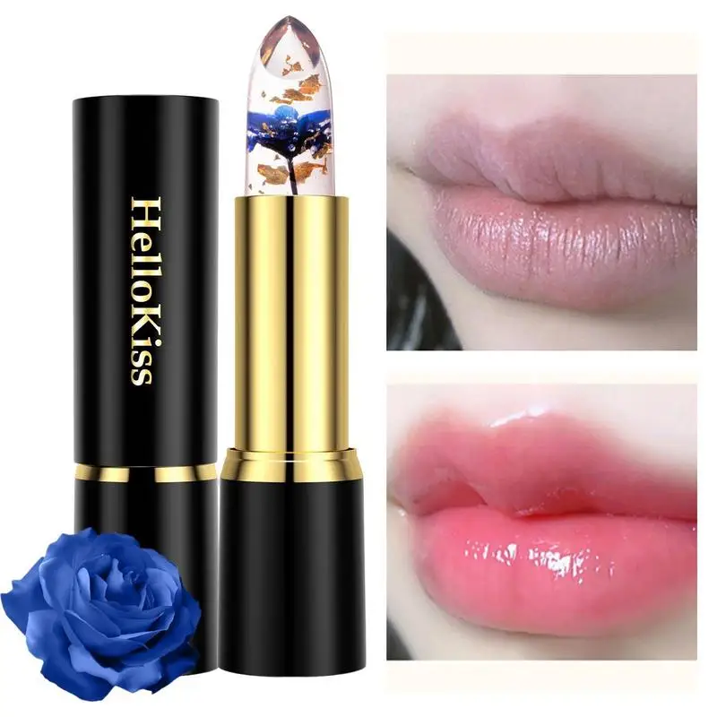 Temperature Lip Gloss Long Lasting Moisturizing Lip Stick Jelly Tinted Balm For Girls Women Birthday Christmas Holiday Gifts