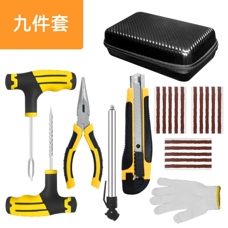 Pièces de rechange de moto d'eau pour Kit de réparation de pneus d'urgence, outil de réparation de soufflage de pneus de voiture d'autoroute, patchs de chambre à air de vélo