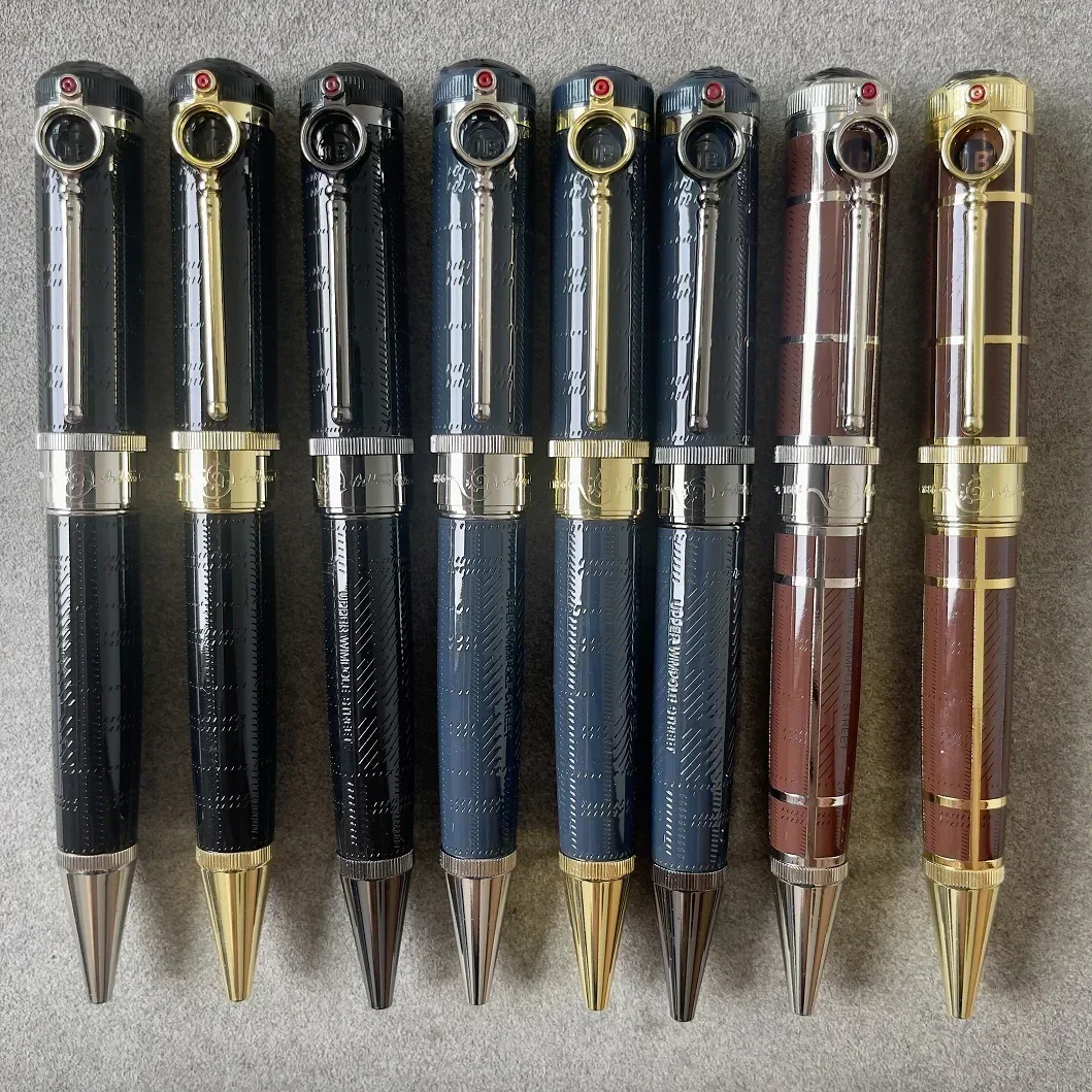 

Arthur Magnifying Glass Round Design Fountain Pen Rollerball Ballpoint Pen Upgrade Quality Small Quantity Gifts