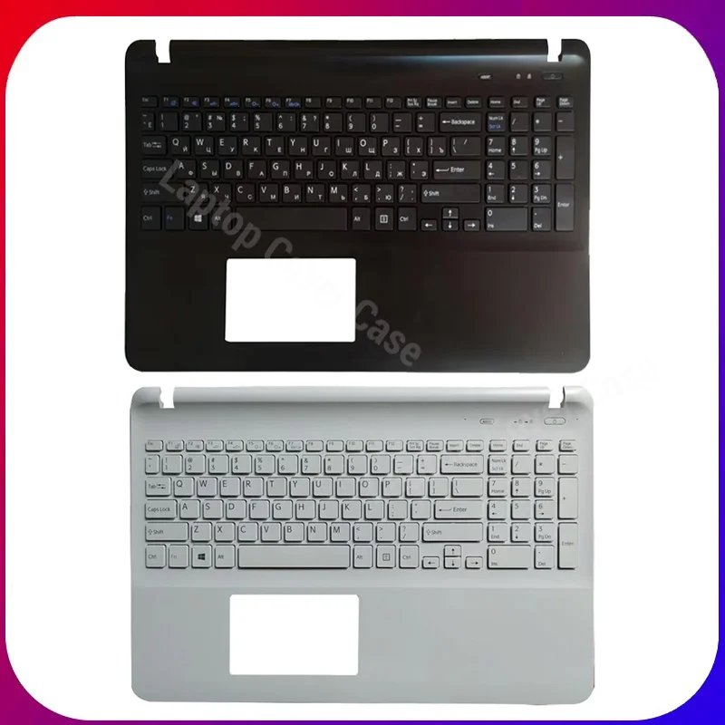 Russian/US/Spanish Laptop Keyboard FOR Vaio SVF152C29U SVF152C29W SVF152C29V SVF152C29X SVF152A29L Palmrest Upper