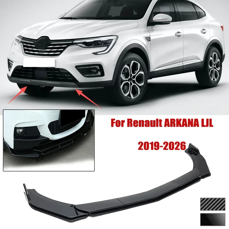 5pcs Front Bumper Shovel For Renault ARKANA LJL 2019-2026 Spoiler Front Bumper Deflector Anti Scratch Protection Device