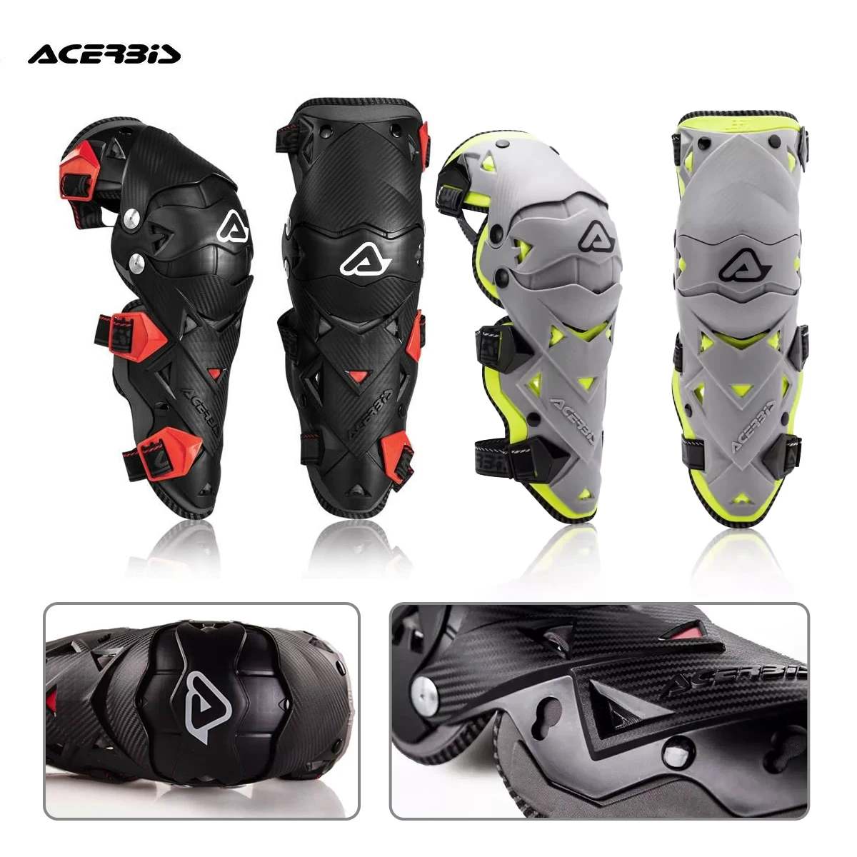 

Acerbis IMPACT EVO 3.0 - Safety kneecap outdoor sports off-road motorcycle (pair) Protective Kneepads Knee pads Knee Guards ATV