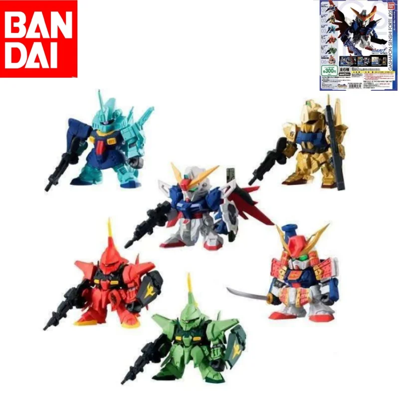 Bandai Original Genuine GUNDAM Gashapon GASHAPON SENSHI FORTE 05 Action Figure Assembly Toys Model Ornaments Gifts For Children