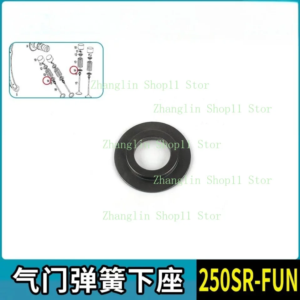 Motorcycle 250SR-FUN Intake Exhaust Valves for CFMOTO CF250-6 Valve Spring Valve Stem Sealing Ring Tensioner Assembly view 5