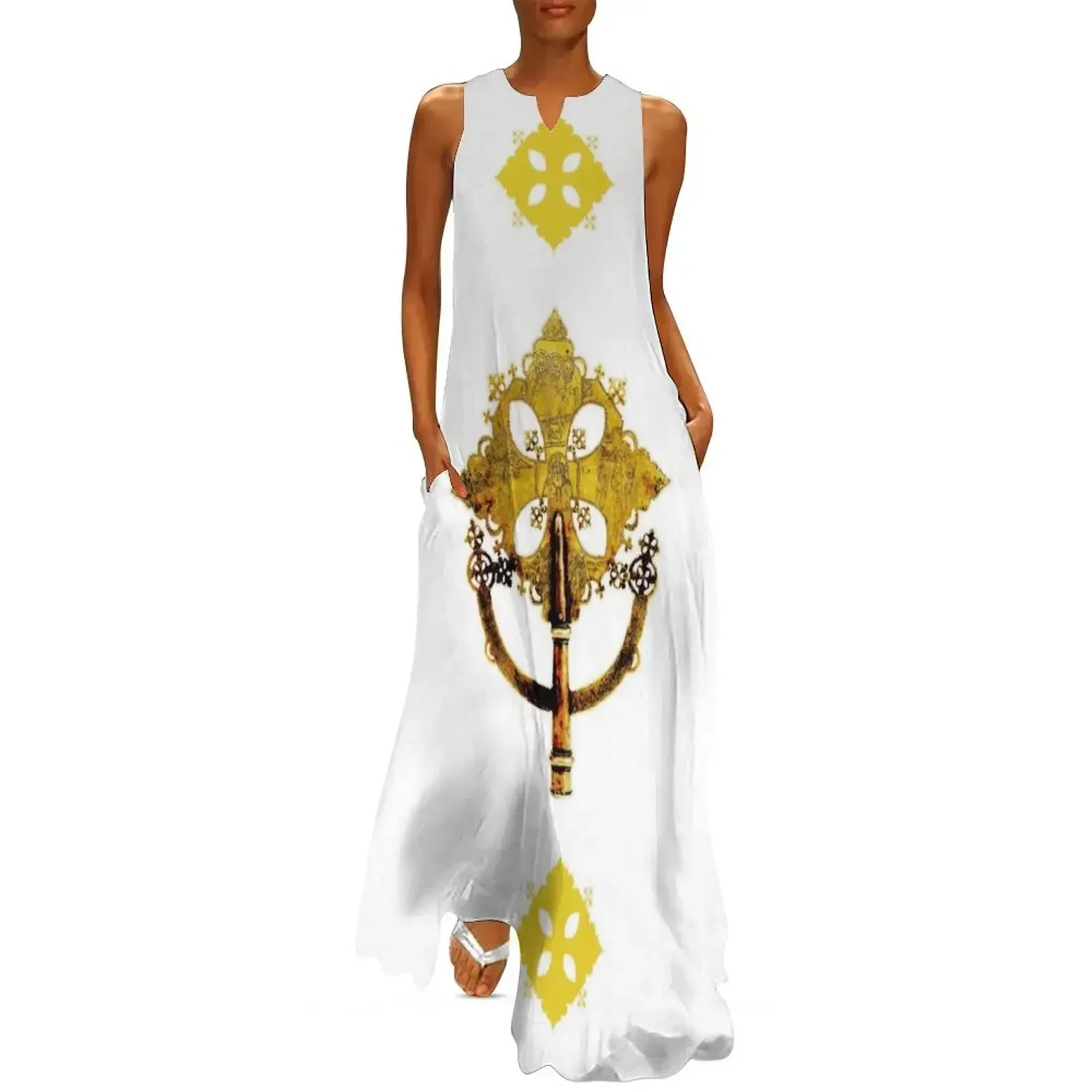 

Ethiopian Cross. Long Dress womens clothing summer dress korean women women's fashion dresses Party dresses Dress