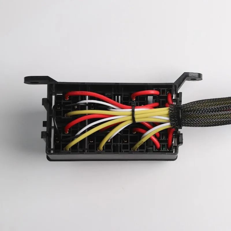12V 24V 6 Way Relay Fuse Box, with Wiring Harness, Automotive Fuse Relay Box for Car Truck