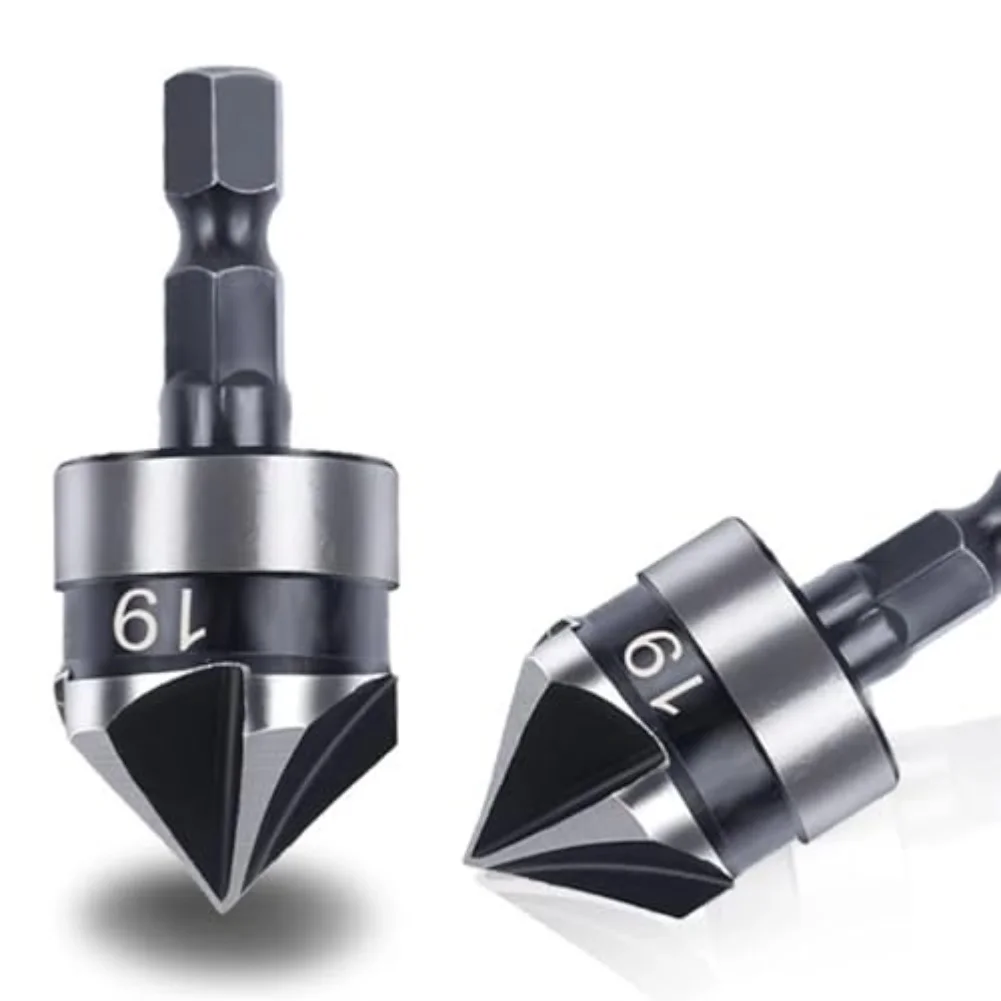 

Aa6Pcs Hexagonal CountersinkDrillBit Set For Precision Woodworking Tools Woodworking Drilling Bits Power Tools