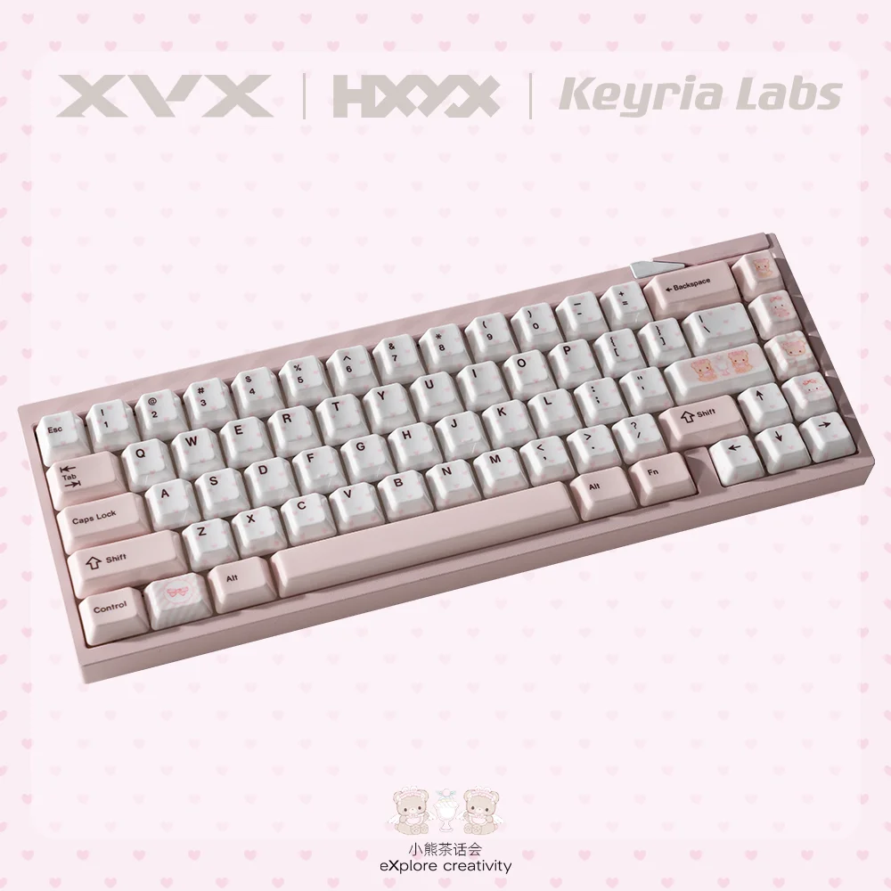 Xvx Keyria Labs Ceramic Keycaps Full Set Cherry Profile Backlit Oil-proof For Cherry Mx Mechanical Keyboard Custom Keycap Gift