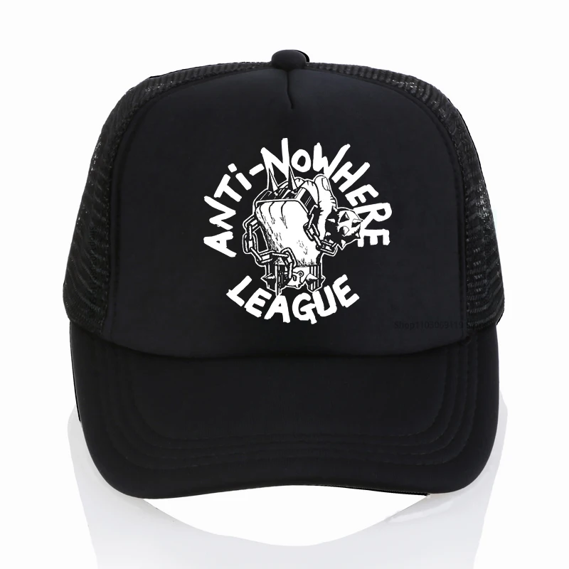 

British punk band Anti Nowhere League hat Casual summer Men women Mesh breathable trucker hat punk enthusiast fan hats