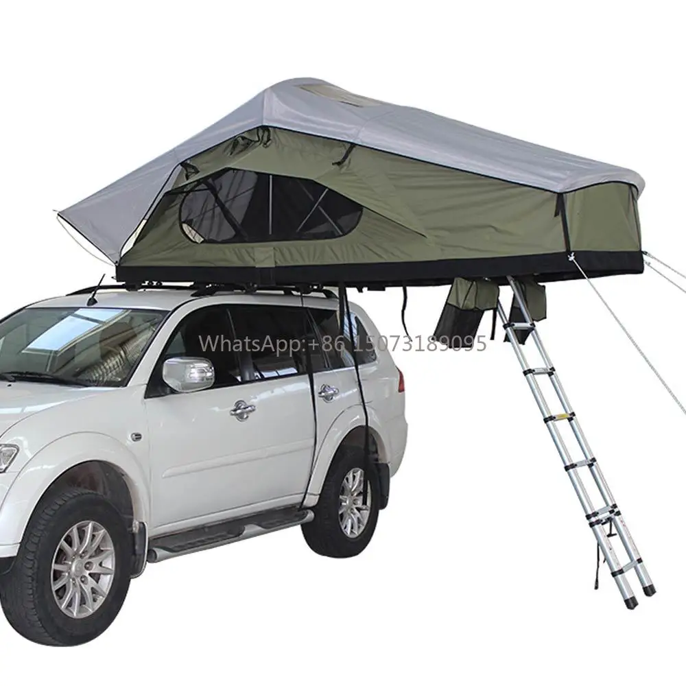 

Hot Sell 4x4 Car Outdoor Roof Tent 2-3 Person Foldable Roof Top Tent Soft Shell Camping Tent