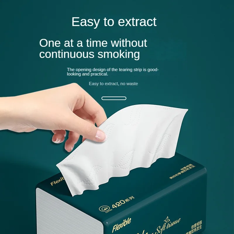 30 Packs of Tissue Paper Extraction Household Wholesale Large Pack Napkin Affordable Paper Extraction Facial