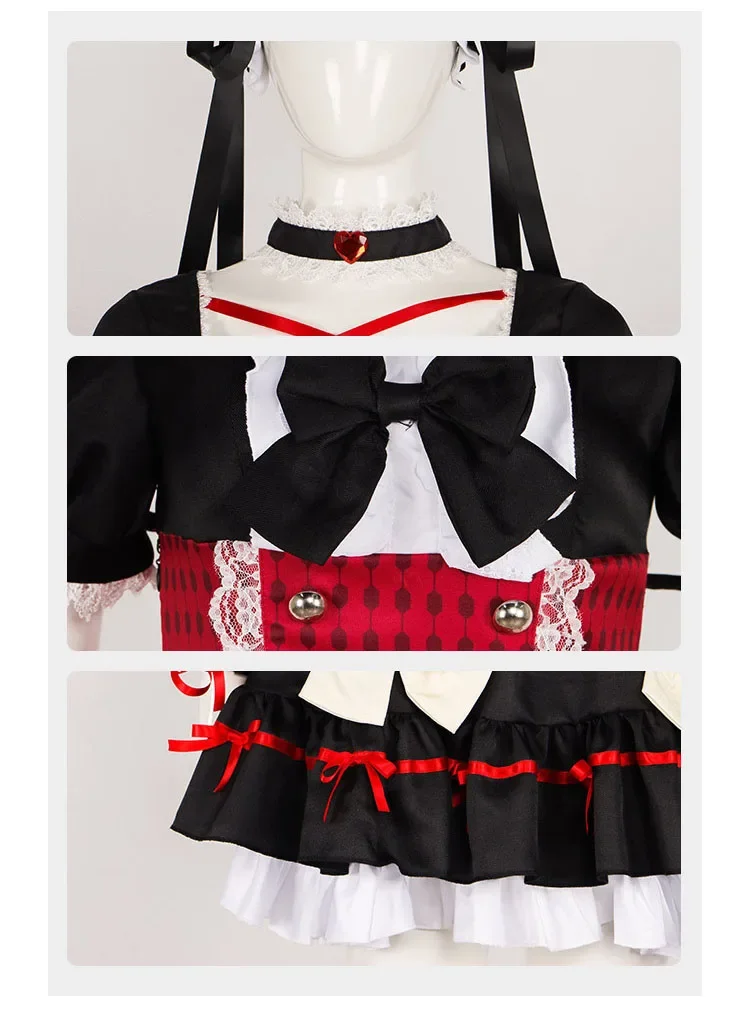 Horror Game Mia Cosplay Kostuum Galgame Lolita Meid Hoofddeksels Halloween Party Gothic Kleding Hatred To Death in The House