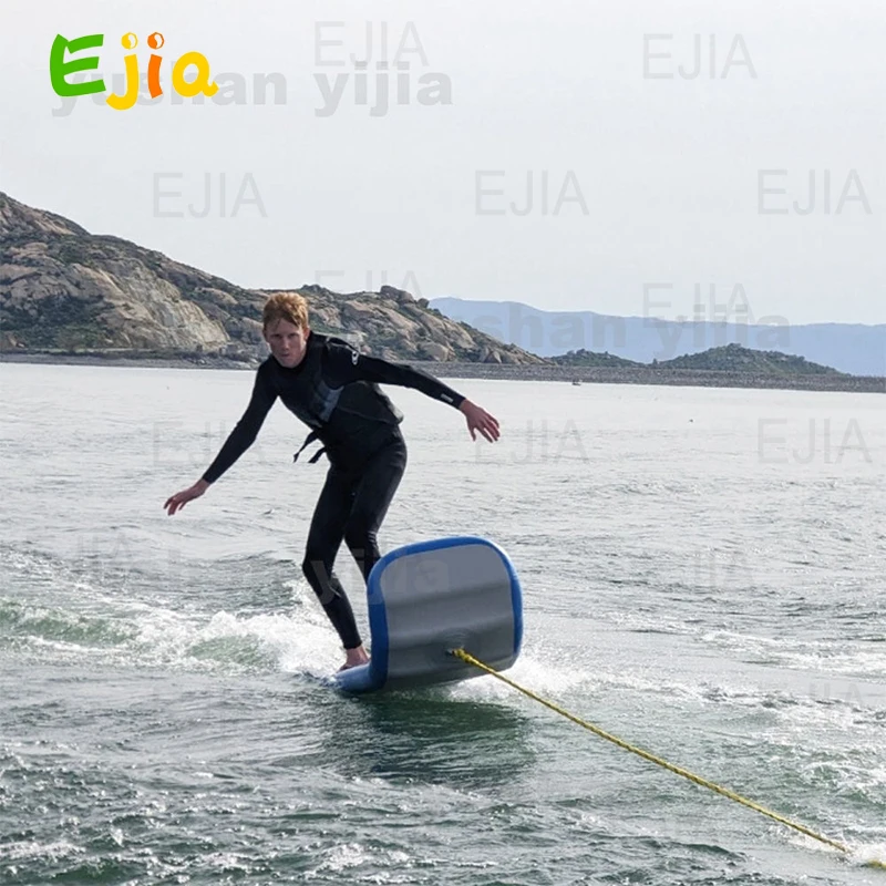 10FT-3m Outdoor Sport equimt Wakeboard przenośne wodne saniami nadmuchiwane sanki śnieżne zimowe Skimobile z uchwytami dla dorosłych dzieci