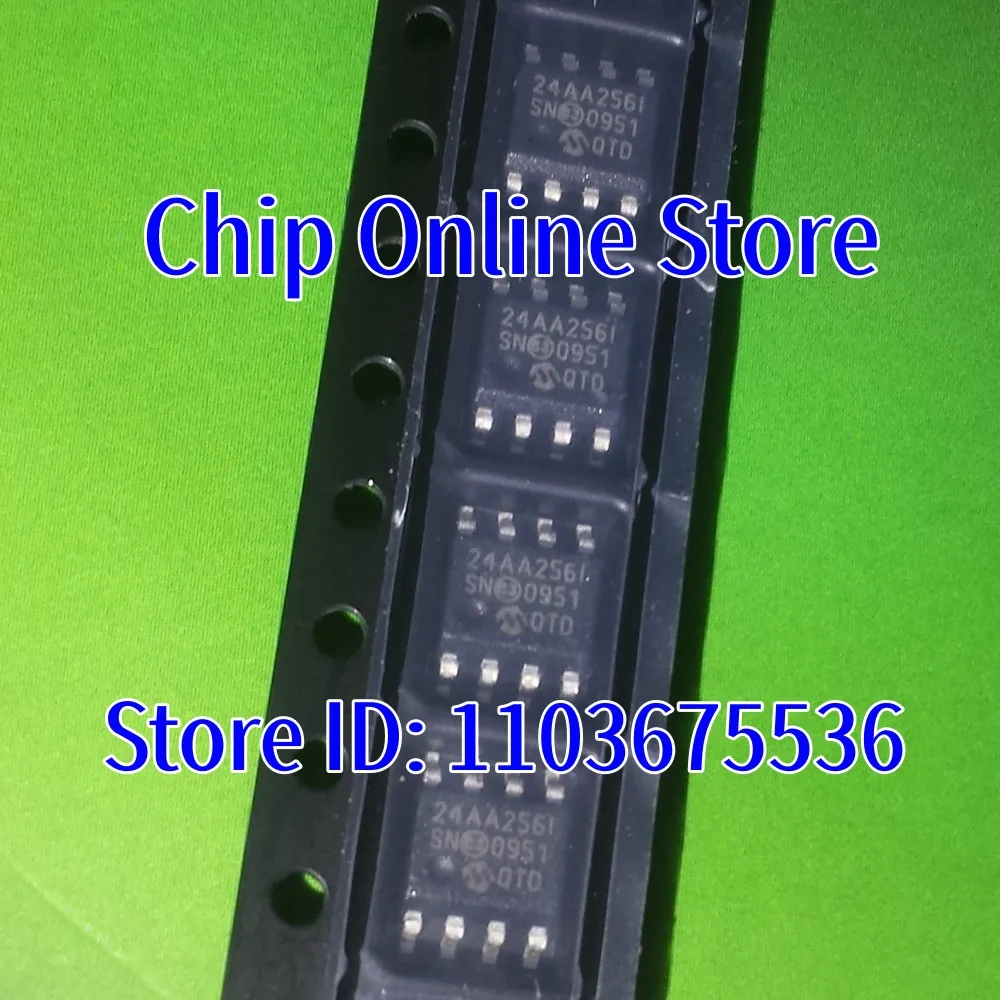 2~100pcs  24AA256-I/SN  24AA256T-I/SN  24AA256  SOIC8  New Original  EEPROM