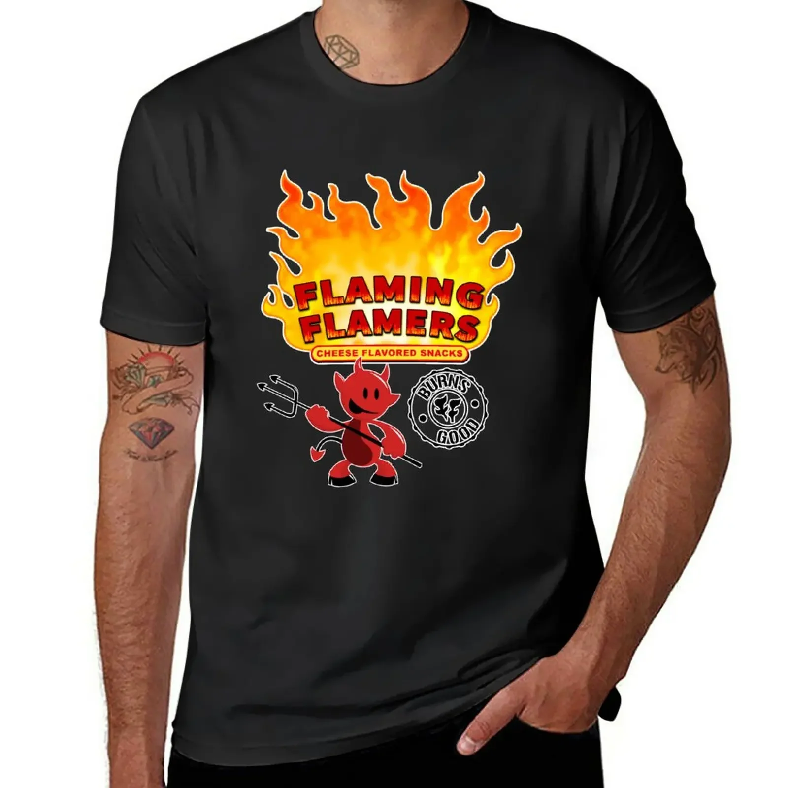 

New Reservation Dogs Flaming Flamers Chips T-Shirt sublime plain graphic tee shirt oversized men graphic t shirts