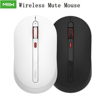 Youpin Miiiw Wireless Mute Mouse 1000DPI Mute Button 2.4GHz Wireless Receiver Silent Mouse Gaming Mouse For Laptop PC Office Mic