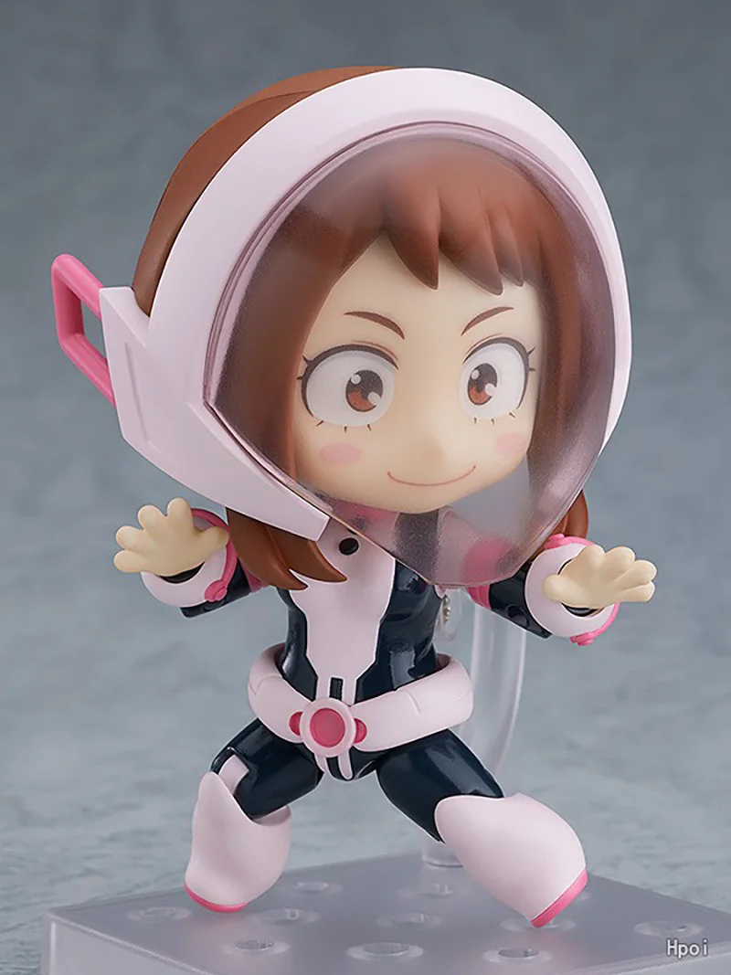 Original Q version figure #1157My Hero Academia Ochako Uraraka Hero's EditionPVC movable doll toy model 100mm gift display