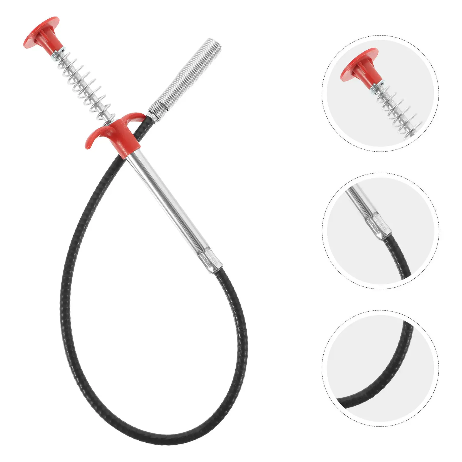Flexible Drain Cleaner Grabber PP Stainless Steel Sink Clog Remover Bathroom Cleaning Tool Hair Garbage Dredging Pickup Tool