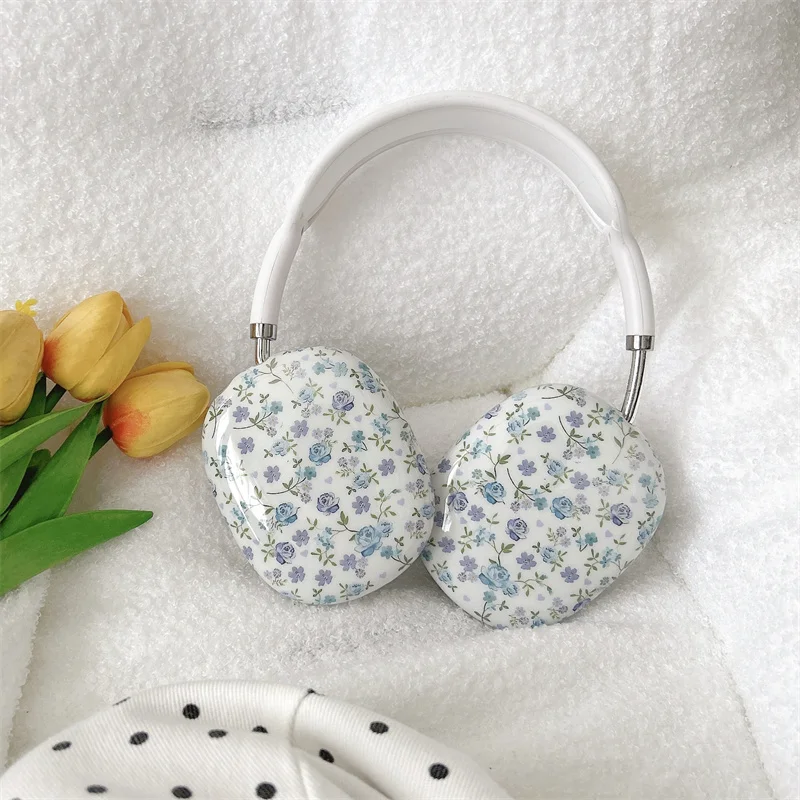 Wildflower wf синие розы повязка на голову чехол для наушников для AirPods Max беспроводные наушники гарнитура защитный чехол