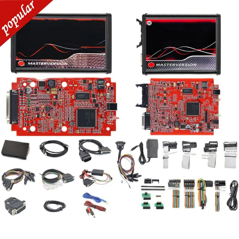 EU Online KESS V5.017 2.80 Master KTAG V7.020 4 LED BDM Frame Full Set Adapter Kess  5.017 K-TAG ECU Programmer