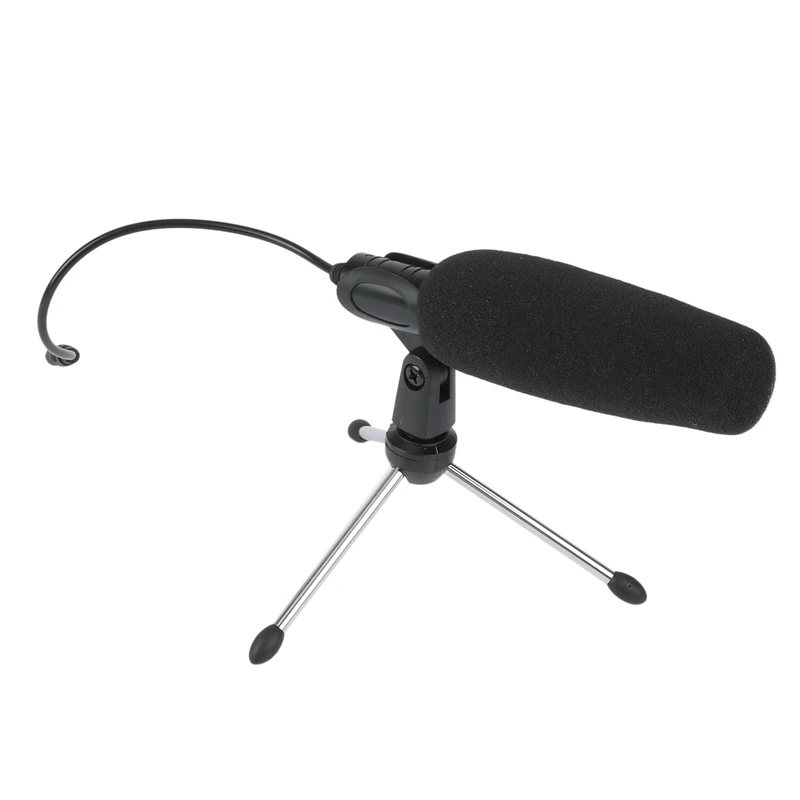 

Audio Professional Recording Video Interview Wired Condenser Microphone Computer Mobile Phone Sound Card Camera Mic