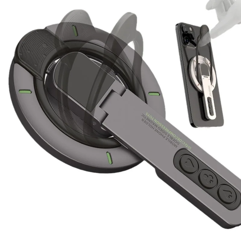 НОВОЕ магнитное кольцо, декомпрессионное вращающееся пресс-держатель для телефона, ночник, магнитный прочный устойчивый держатель с защитой от всасывания