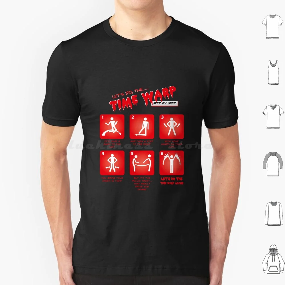 Horror Picture Show-Time Warp T Shirt Big Size 100% Cotton Horror Picture Show Horror Transexual Outatime _ Culture Outatime