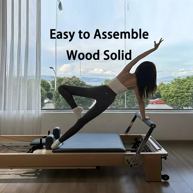 Hogar comercial personalizado gimnasio Yoga Fitness deportes Maquina Set Para equipo Reformador Cama De camas De madera máquina Pilates Reformers
