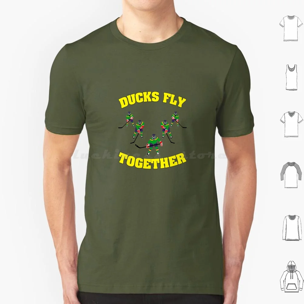 Camiseta Ducks Fly Together 6xl, camiseta fresca de algodón, Hockey Retro de los años 90, Gordon Bombay Ducks Hockey