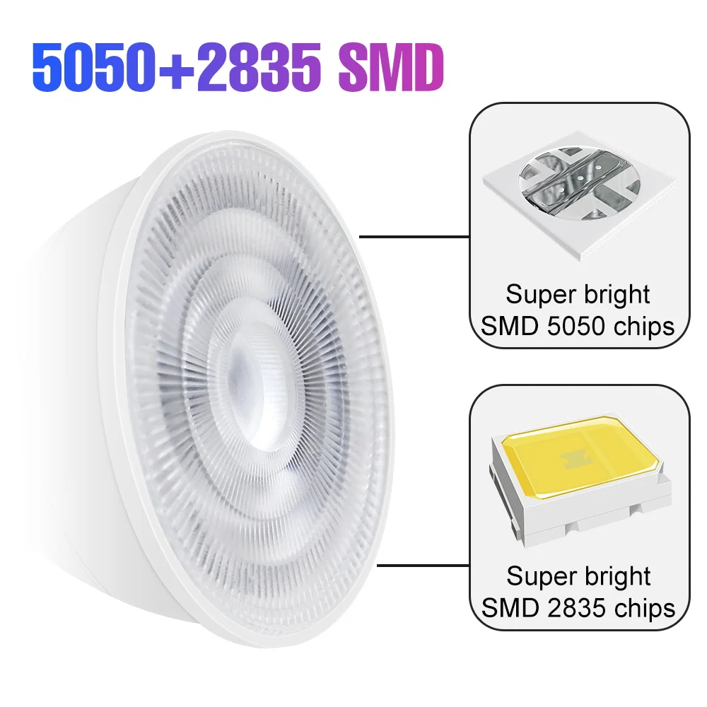 15W RGB LED Bulb E27 Spotlights GU10 Atmosphere Bulbs MR16 Ceiling Lamp E14 Chandelier Light Bar Party KTV Decoration Lighting
