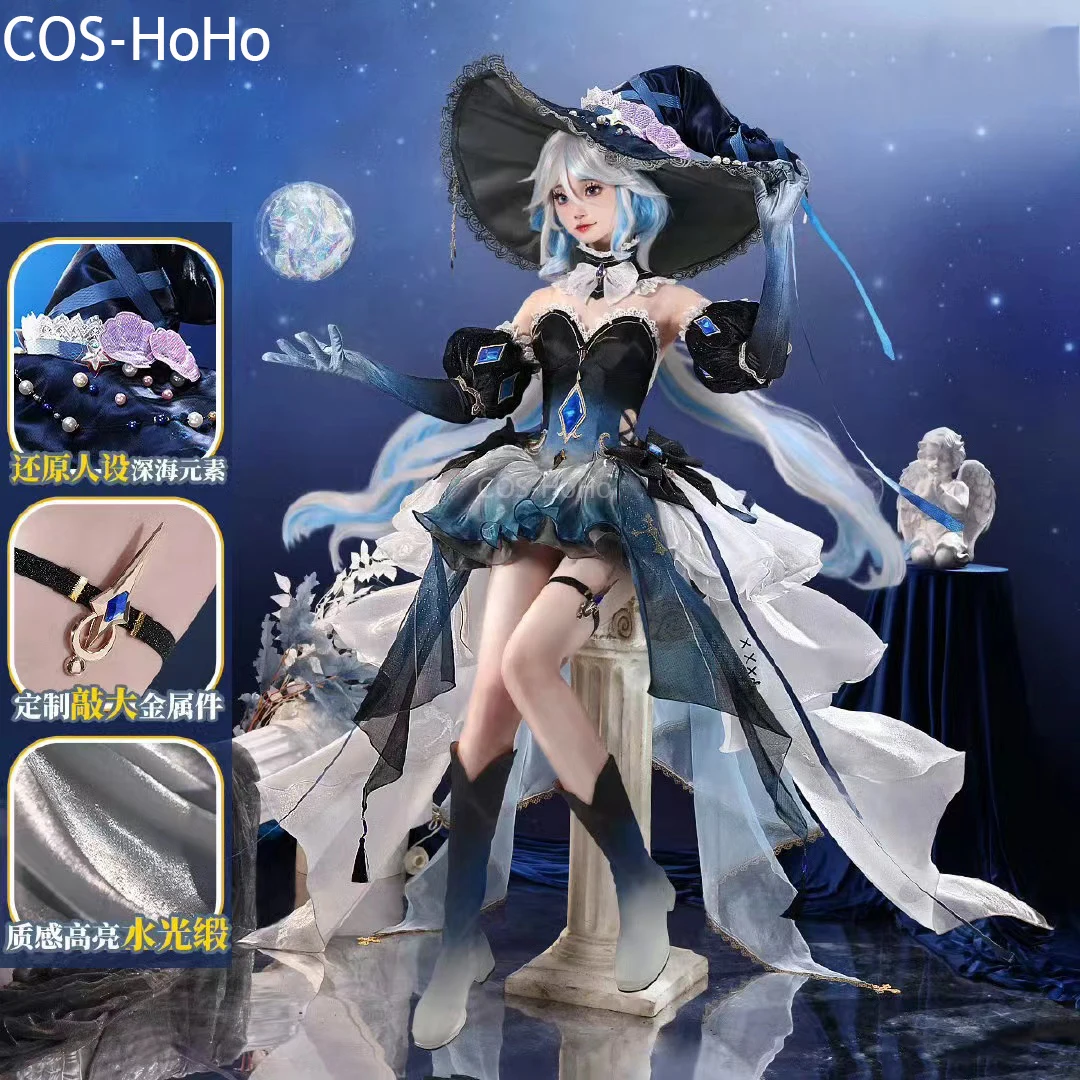 

COS-HoHo Genshin Impact Furina Focalors Deep Sea Letter игровой костюм великолепное платье косплей костюм Хэллоуин вечерние наряд женский