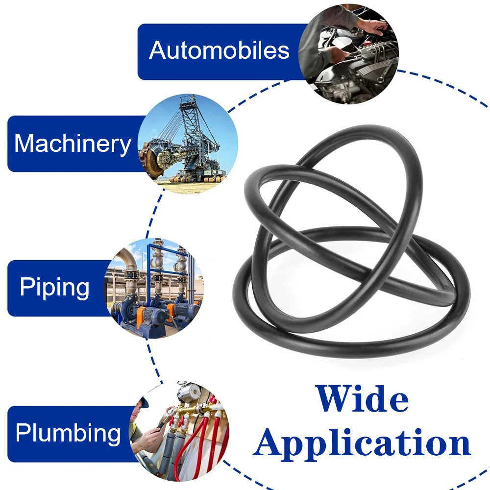 Rubber O-Ring Assortment Kit O-Rings 32 Metric Sizes Universal 419PCS Buna-N Gasket Sealing Replacement