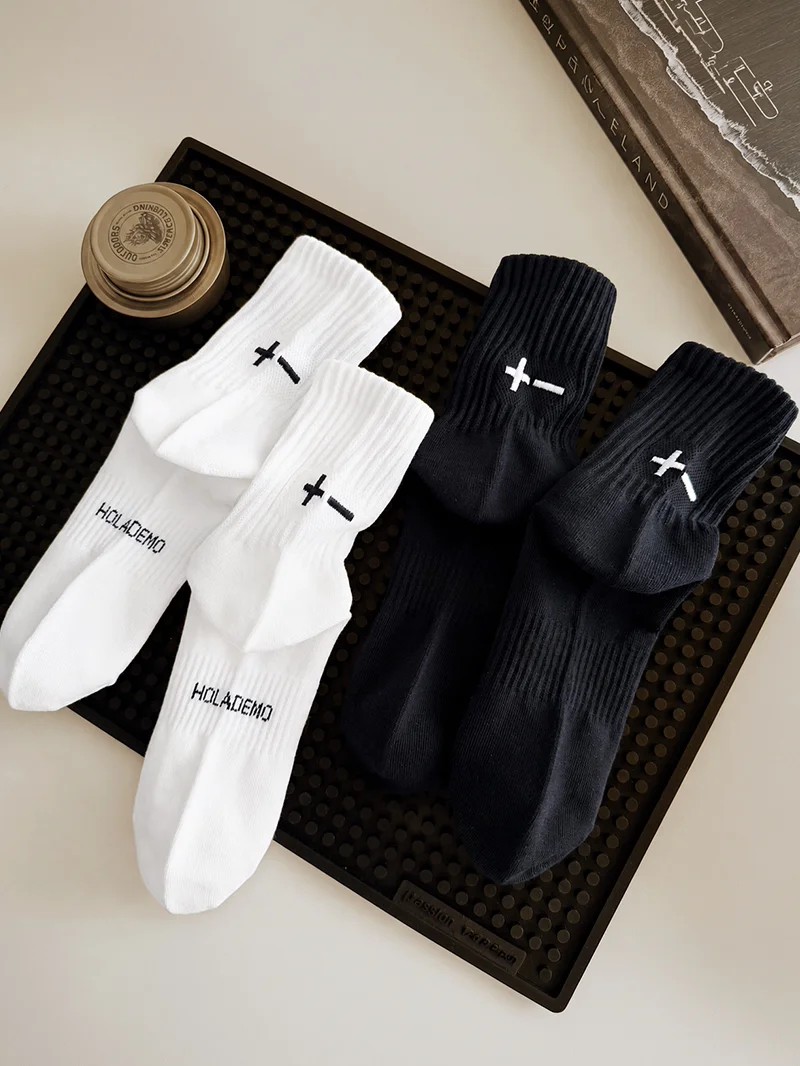 Calcetines de Algodón Mr. Kihara para Hombre, Medios, Transpirables, Absorbentes de Sudor, Delgados, Deportivos, Largos, Anti...