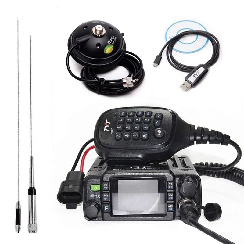 

TYT TH-8600 IP67 Waterproof Dual Band 136-174MHz/400-480MHz 25W Car Radio HAM Mobile Radio with Antenna,Clip Mount,USB Cable