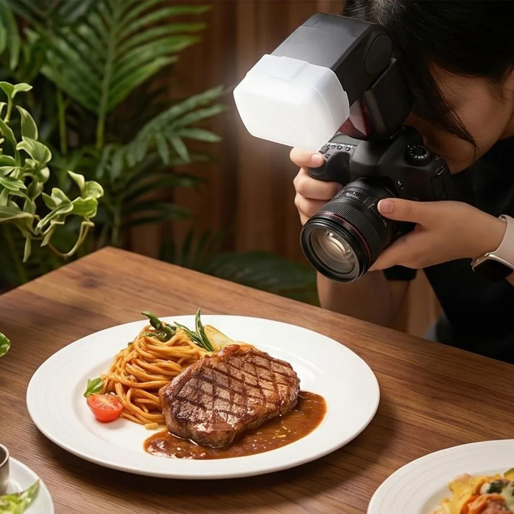 Flash Diffuser Dome Bounce for Godox V860II V860III V850II V850III TT685II TT600 Flash Speedlight YN560III YN560IV Soft light
