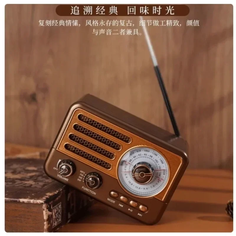 

Европейский ретро-многофункциональный FM-радио, беспроводной Bluetooth-динамик, вилка для мобильного телефона, мини-ностальгия, домашнее аудио