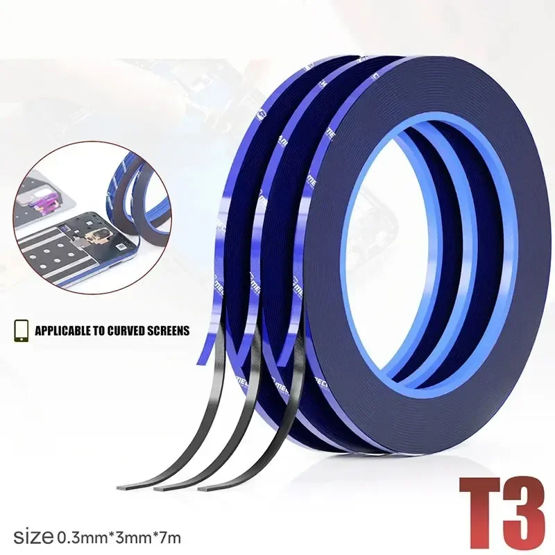 MECHANIC T3 Tape 0.3MM High Adhesive Frame Sticker for Mobile Phone LCD Screen Curved Edge Waterproof Shockproof Reapair Tools
