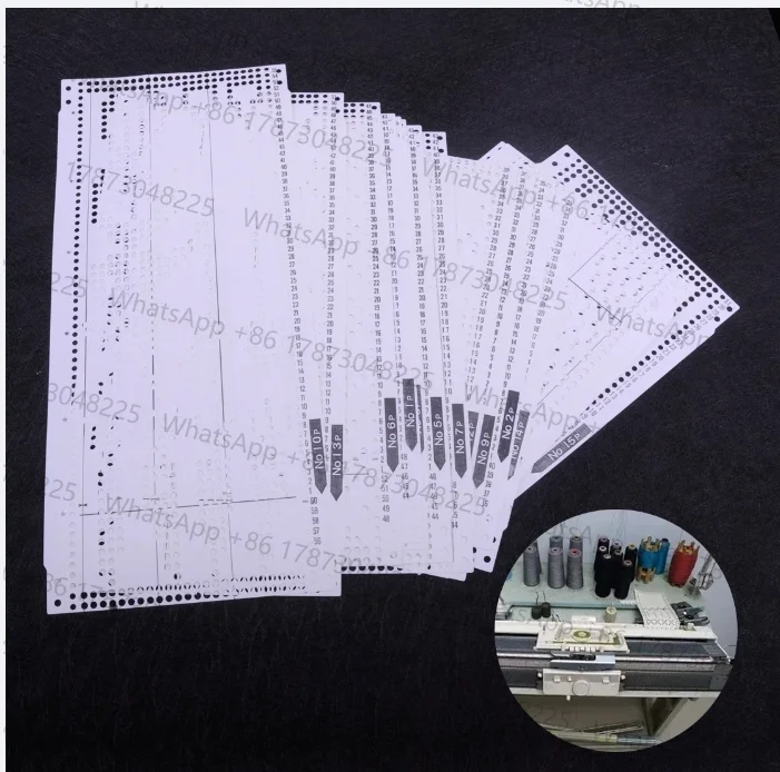 LETAOSK Plastic 15pcs Set Pre Punched Card Kit Fit for Brother KH260 Knitting Needlework Machine 24 Stitch Pattern