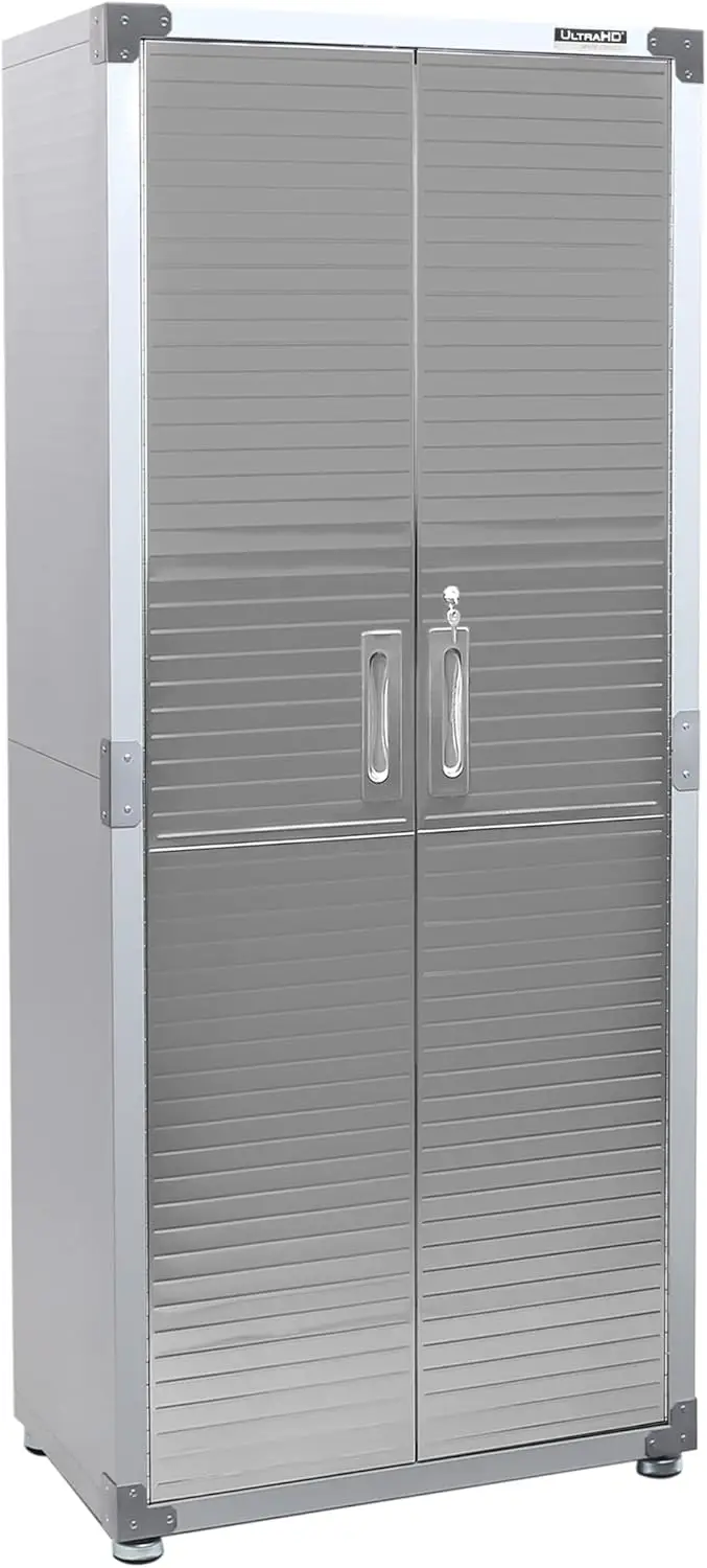 

Seville Classics UltraHD Solid Steel Lockable Metal Storage Cabinet Locker Organizer w/Adjustable Shelves for Garage, Warehouse,