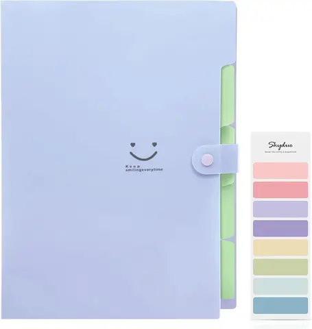 A4 Paper Expanding Folder Pocket Organ Organizer (Purple)