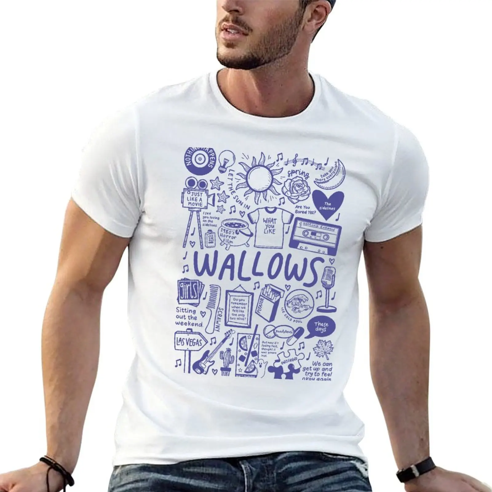 

Wallows Album T-Shirt anime tshirt man t shirts for men T-Shirt