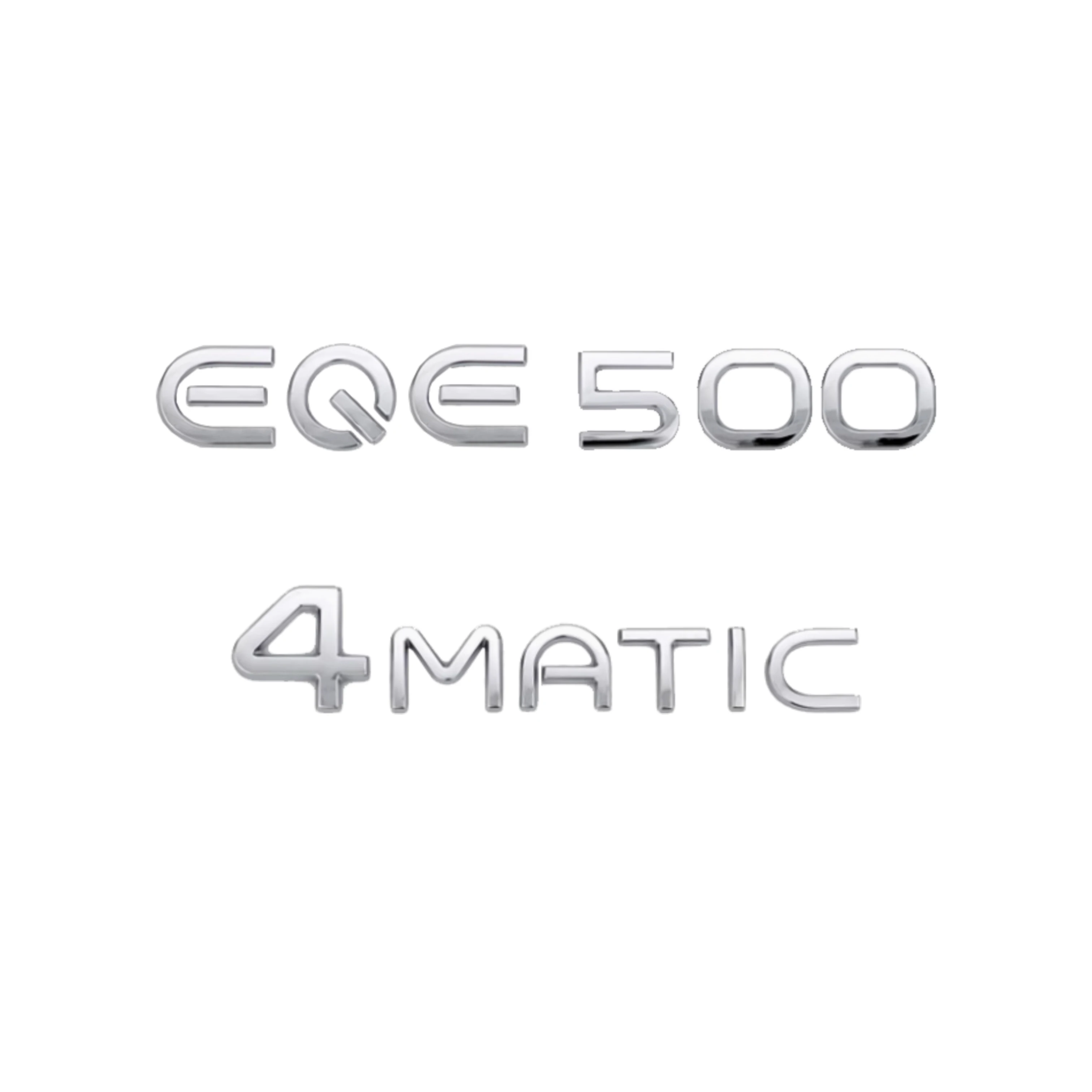 Chrome Silver Car ABS 3D Letters Numbers Decoration Trunk Tail Emblem Sticker for EQE V295 Series EQE53 EQE500 EQE350 4MATIC