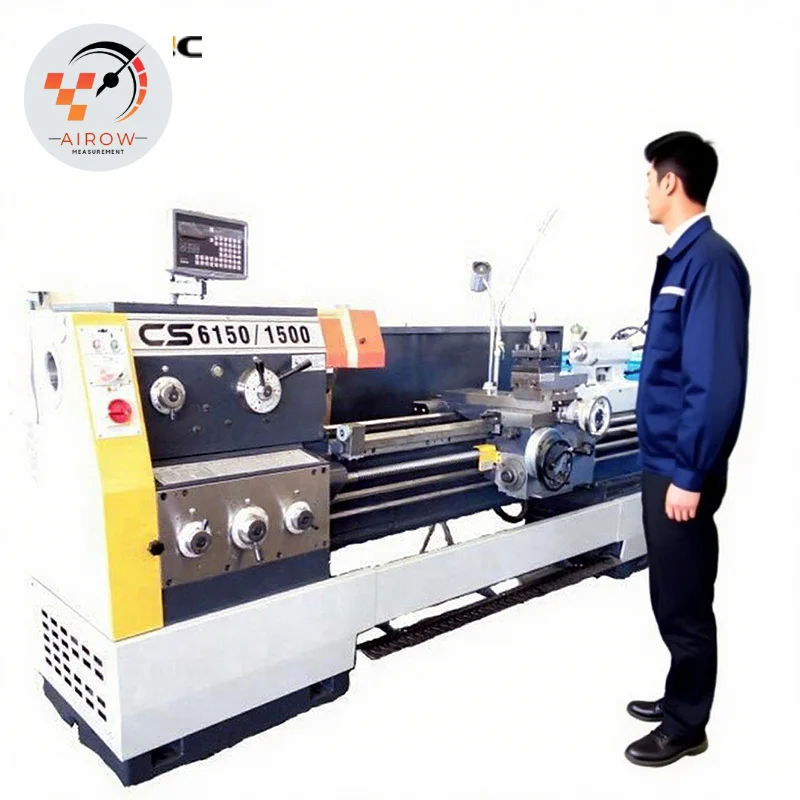 Airow CS6150 High Precision Conventional Manual Bench Lathe Machine  Manual Lathe for Metal Processing with CE Standard