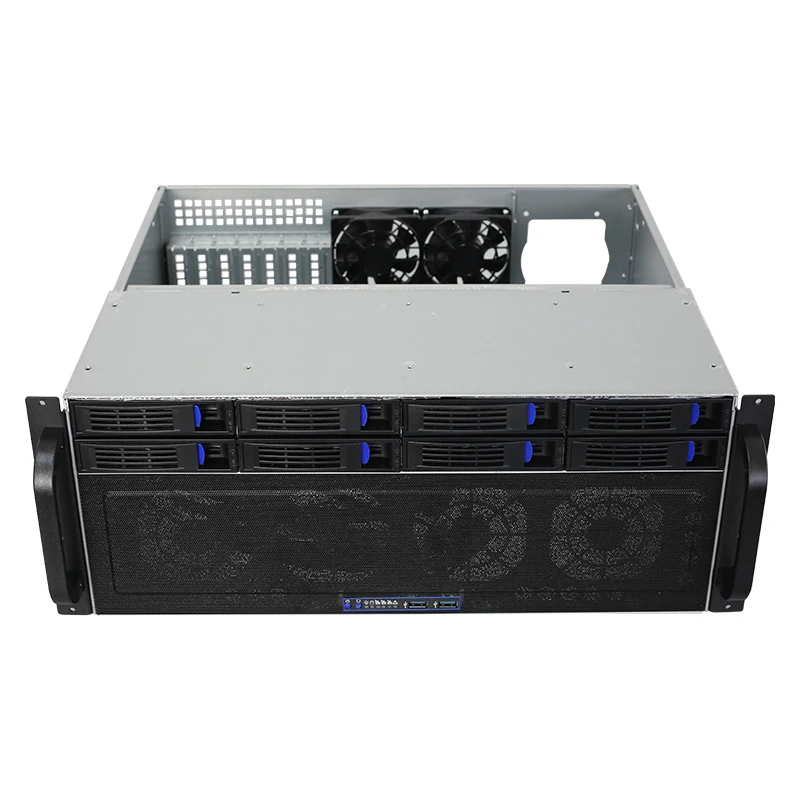 4U Rack Server Case 4U-R4408, 8 Hot Swap Hard Drive Bays, 19